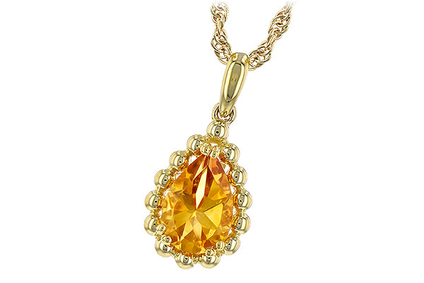 A189-40067: NECKLACE 1.06 CT CITRINE