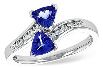 A190-27358: LDS RG .77 TW TANZANITE .90 TGW