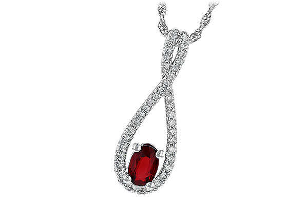 A190-29121: NECK .50 RUBY .74 TGW