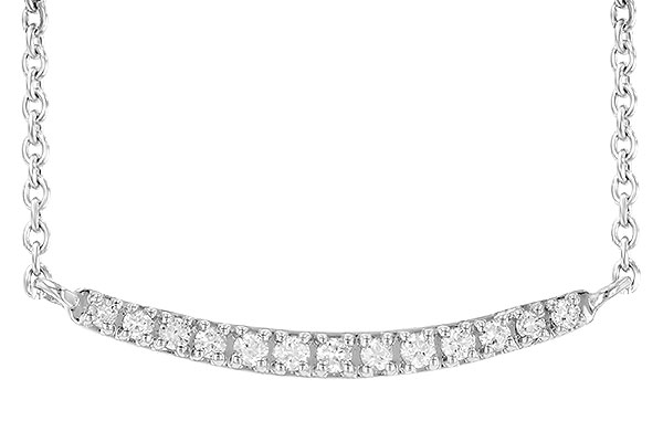 A190-32767: NECKLACE .10 TW (13 STONES)
