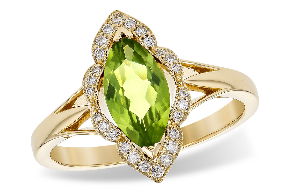 A190-32794: LDS RG .94 PERIDOT 1.05 TGW