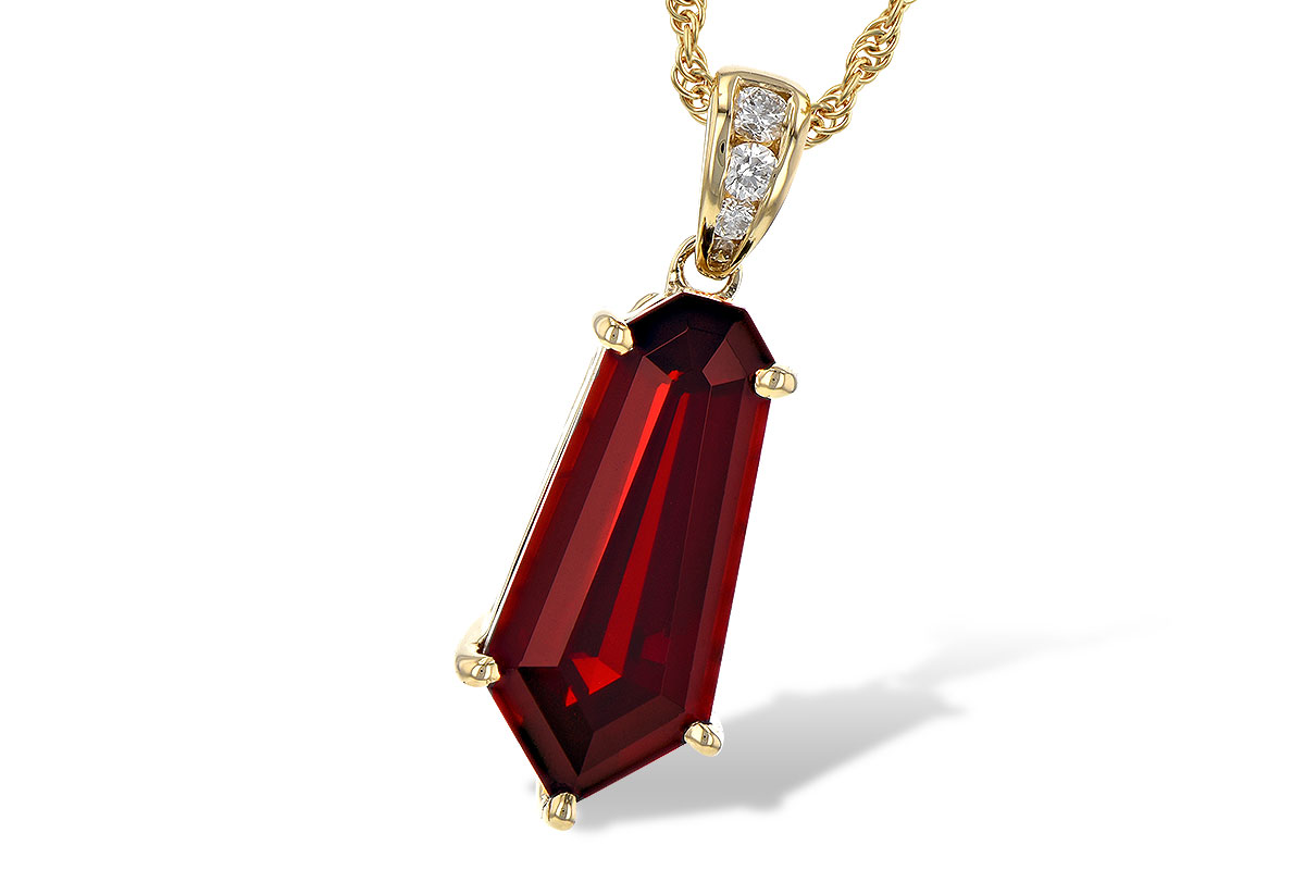 A190-34549: NECK 3.44 GARNET 3.50 TGW