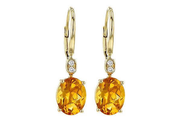 A190-35458: EARR 3.20 TW CITRINE 3.25 TGW (9x7MM CIT)