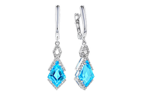 A273-92767: EARR 2.72 TW BLUE TOPAZ 2.90 TGW