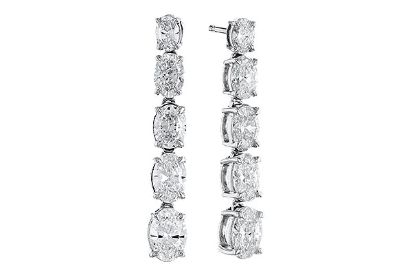 A273-97294: EARRINGS 1.90 TW OVAL DIAMONDS