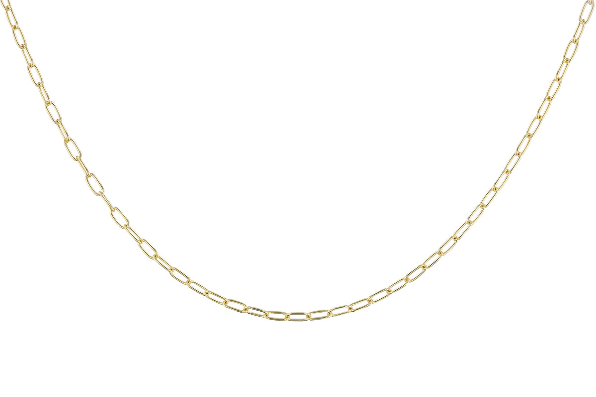 A274-81821: PAPERCLIP SM (7", 2.40MM, 14KT, LOBSTER CLASP)