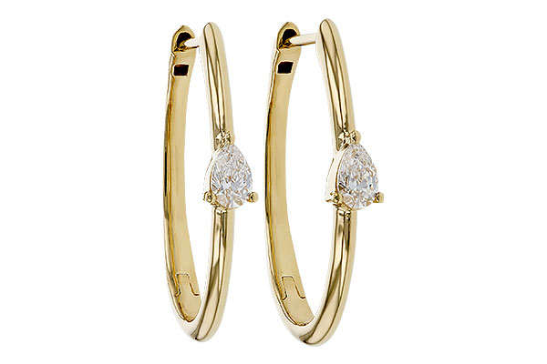 A274-83676: EARRINGS .45 TW PEAR DIAMONDS