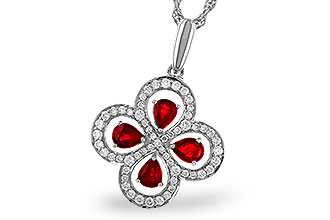 A274-83685: NECKLACE .68 RUBY TW .96 TGW