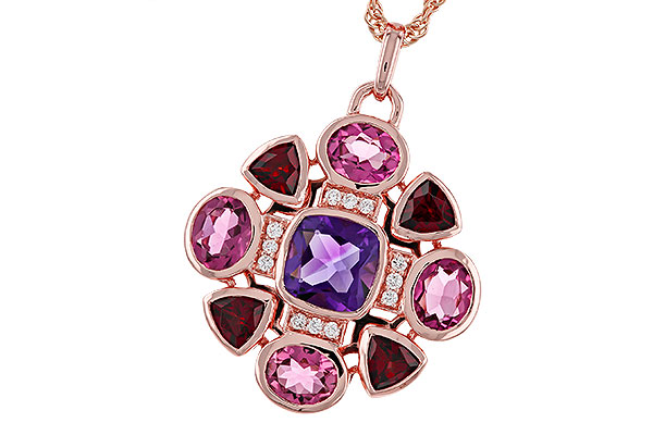 A274-84549: NECKLACE 2.76 SEMI-PREC (AM,GT,PT) 2.82 TGW