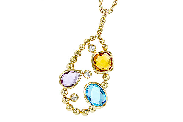 A274-85494: NECKLACE 3.04 TW SEMI-PREC 3.14 TGW (BT,AMY,CIT)