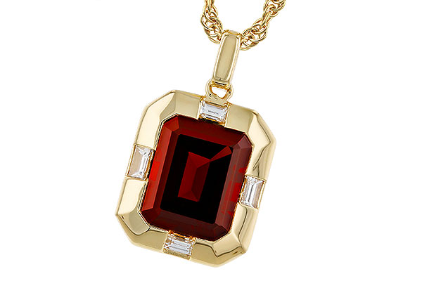 A274-85512: NECKLACE 3.65 GARNET 3.82 TGW (10x8MM GAR)