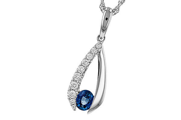 A274-87276: NECKLACE .38 SAPP .54 TGW (5x4 SAPP)
