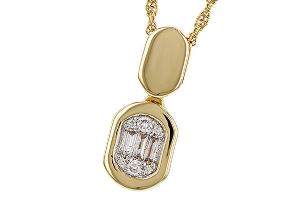 A274-87312: NECKLACE .07 TW BAG .12 TW