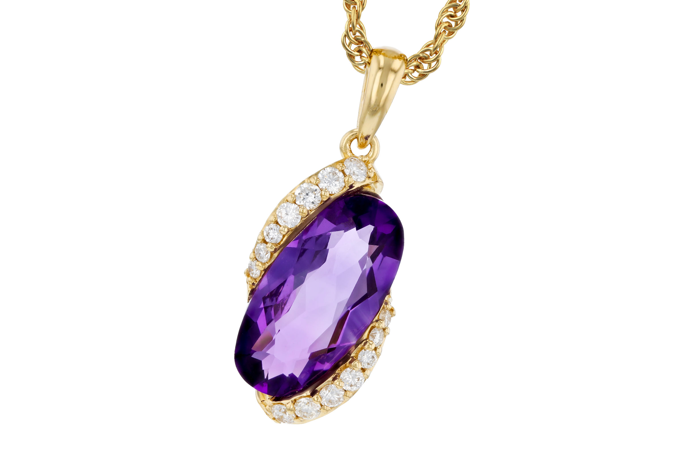 A275-74585: NECK 1.72 AMETHYST 1.84 TGW (12x6MM AMY)