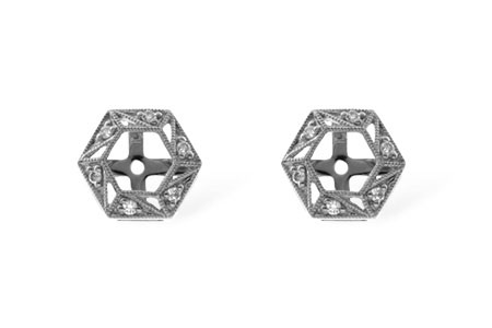 B000-35467: EARRING JACKETS .08 TW (FOR 0.50-1.00 CT TW STUDS)