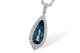 B189-39103: NECK 2.40 LONDON BLUE TOPAZ 2.65 TGW