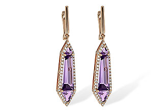 B190-27358: EARR 4.05 AMETHYST 4.47 TGW