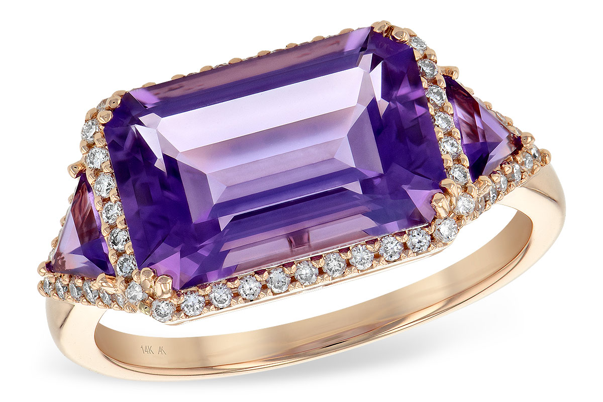 B190-28221: LDS RG 3.48 TW AMETHYST 3.70 TGW (12x8MM)