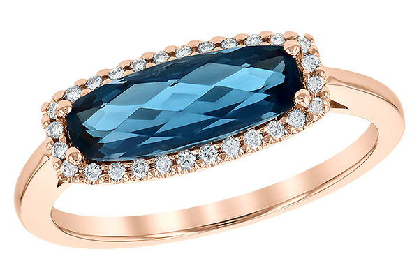 B190-31894: LDS RG 1.79 LONDON BLUE TOPAZ 1.90 TGW