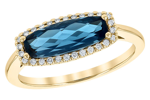 B190-31894: LDS RG 1.79 LONDON BLUE TOPAZ 1.90 TGW