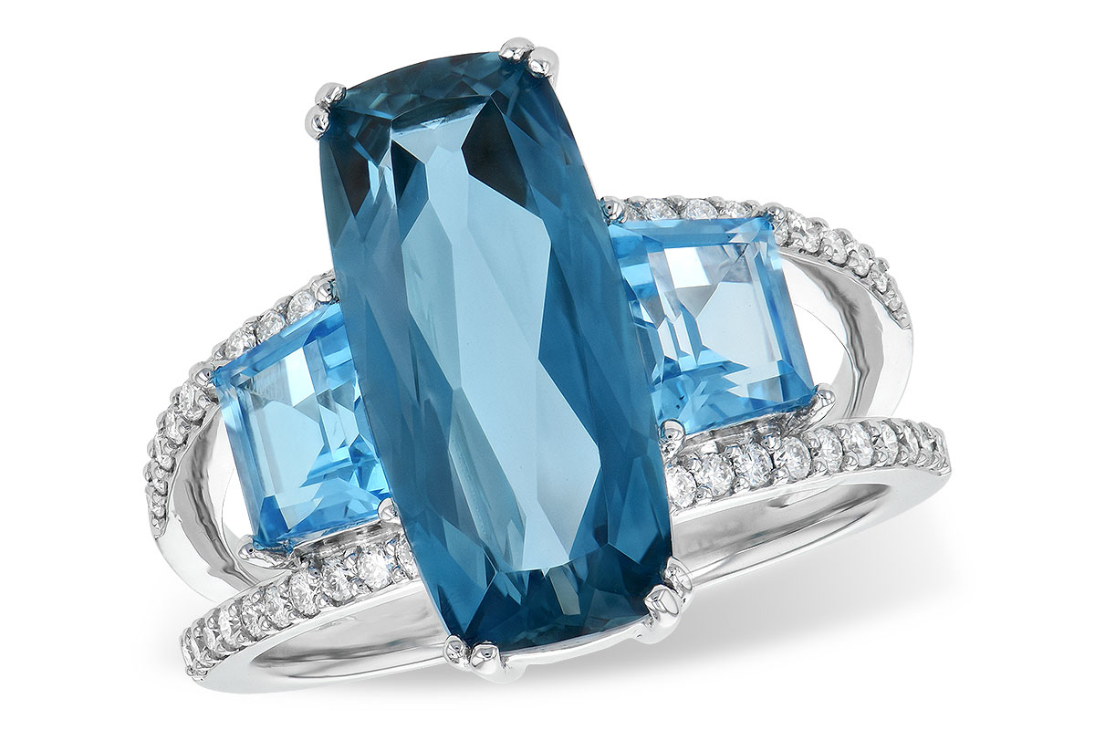 B190-32767: LDS RG 6.40 TW BLUE TOPAZ 6.67 TGW