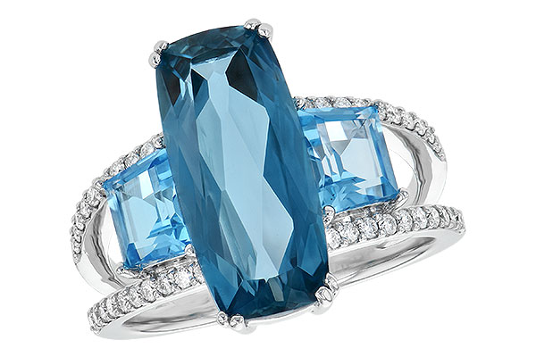 B190-32767: LDS RG 6.40 TW BLUE TOPAZ 6.67 TGW