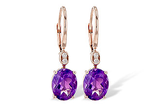 B190-35458: EARR 2.85 TW AMETHYST 2.90 TGW
