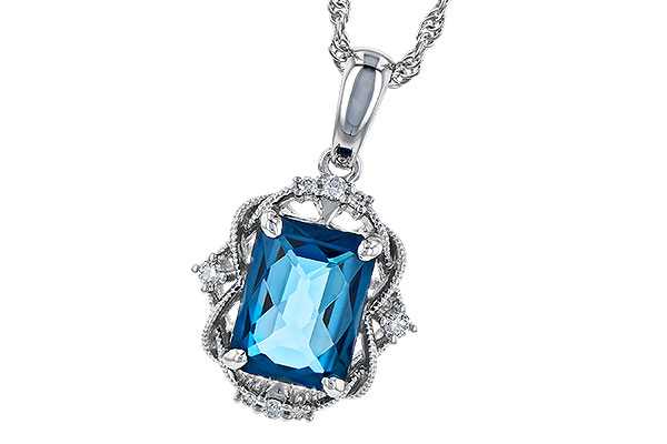 B273-02758: NECK 1.68 LONDON BLUE TOPAZ 1.73 TGW (8x6MM LBT)