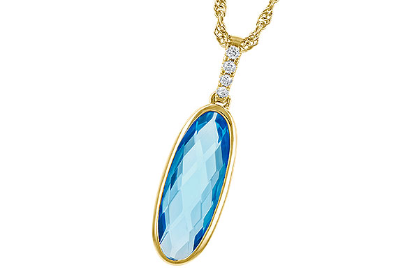 B273-02785: NECK 1.90 BLUE TOPAZ 1.93 TGW