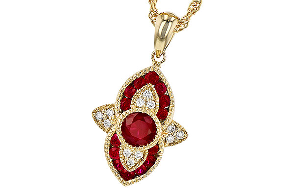 B273-02803: NECK .63 TW RUBY .70 TGW