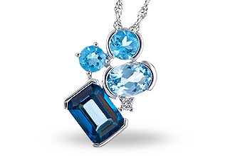 B273-06412: NECK 3.08 BLUE TOPAZ TW 3.11 TGW