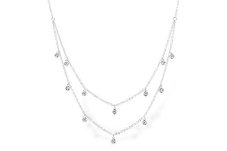 B273-91894: NECKLACE .22 TW (18 INCHES)