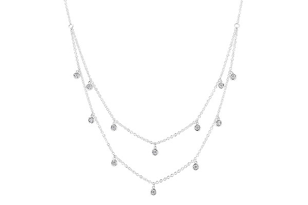 B273-91894: NECKLACE .22 TW (18 INCHES)