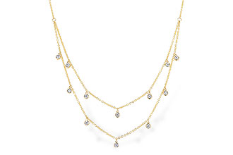 B273-91894: NECKLACE .22 TW (18 INCHES)