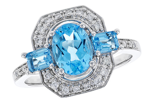 B273-93712: LDS RG 1.75 TW BLUE TOPAZ 1.90 TGW