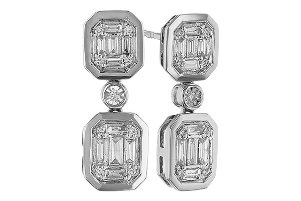 B274-81876: EARRINGS .38 BAG .45 TW