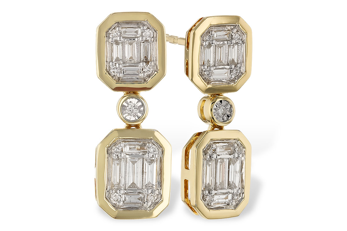 B274-81876: EARRINGS .38 BAG .45 TW