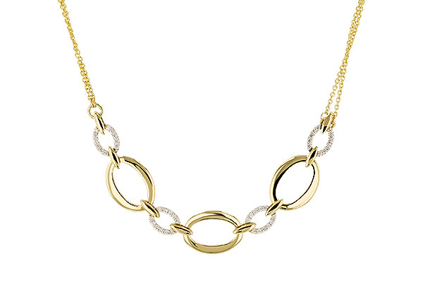 B274-82739: NECKLACE .50 TW (18")