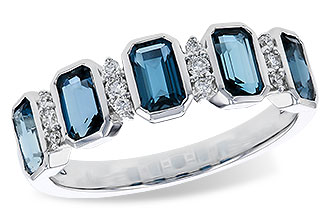 B274-84576: LDS RG 1.46 TW LONDON BLUE TOPAZ 1.58 TGW