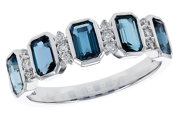 B274-84576: LDS RG 1.46 TW LONDON BLUE TOPAZ 1.58 TGW