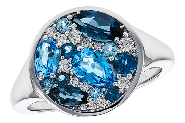 B274-85485: LDS RG 1.80 TW BLUE TOPAZ 1.96 TGW