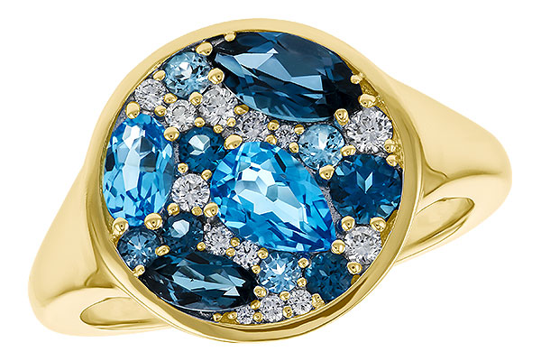 B274-85485: LDS RG 1.80 TW BLUE TOPAZ 1.96 TGW
