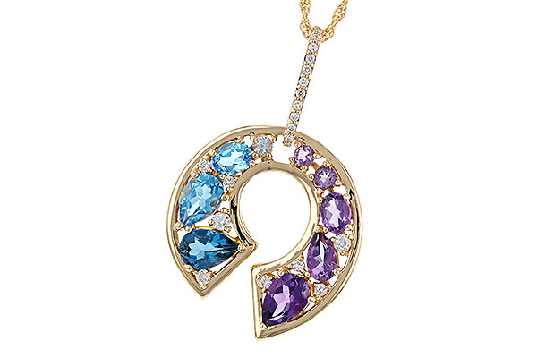 B274-85503: NECKLACE 1.77 SEMI-PREC (AMY & BT) 1.90 TGW