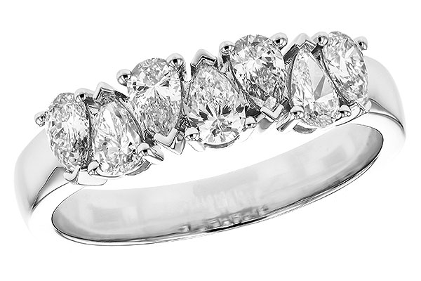 B274-86376: LDS DIA WED RG .97 TW (7 PEARS)