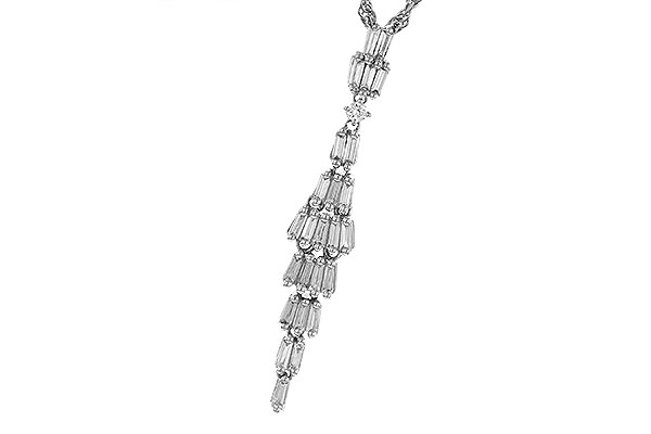 B274-87330: NECKLACE .33 BAG .35 TW