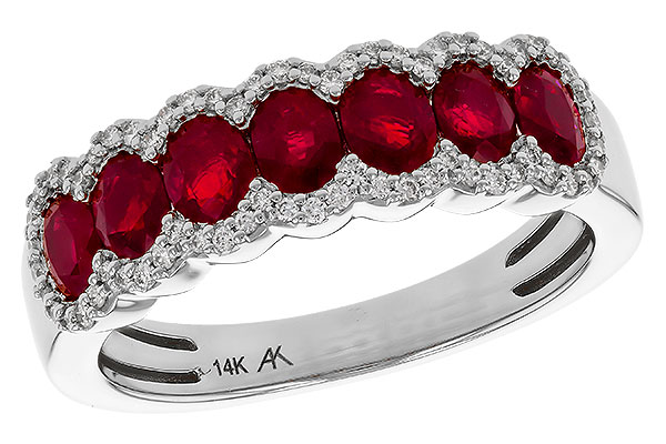 B274-89103: LDS WED RG 1.40 TW RUBY 1.57 TGW