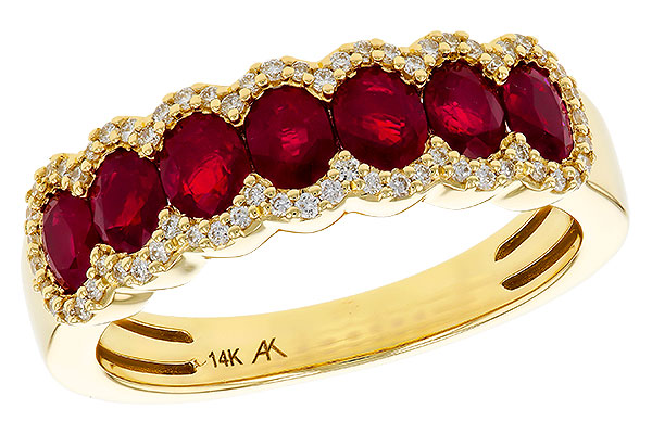 B274-89103: LDS WED RG 1.40 TW RUBY 1.57 TGW