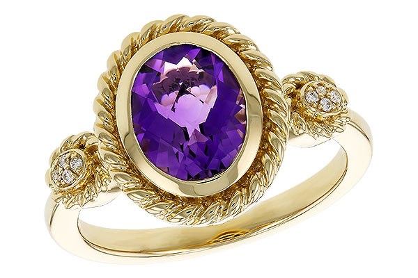 B274-90030: LDS RG 1.38 AMETHYST 1.40 TGW (9x7MM AMY)
