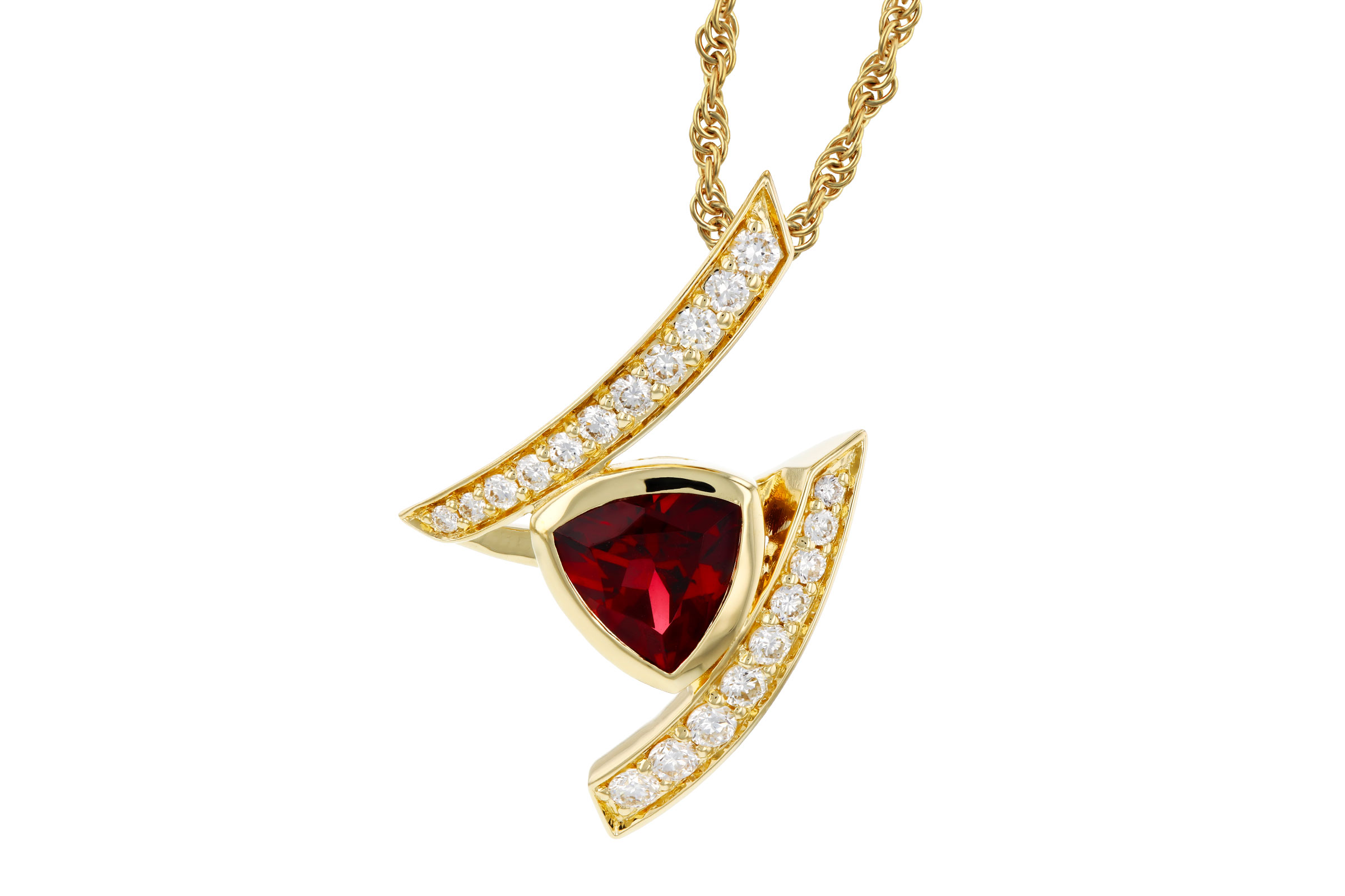 B275-75503: NECKLACE .84 GARNET 1.03 TGW (6MM GAR)