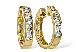 C001-20085: EARRINGS .50 TW